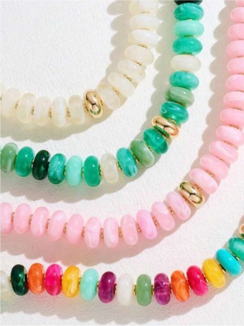 New! Coastal Colorful Beaded Dopamine Necklace NWOT - Picture 3 of 4